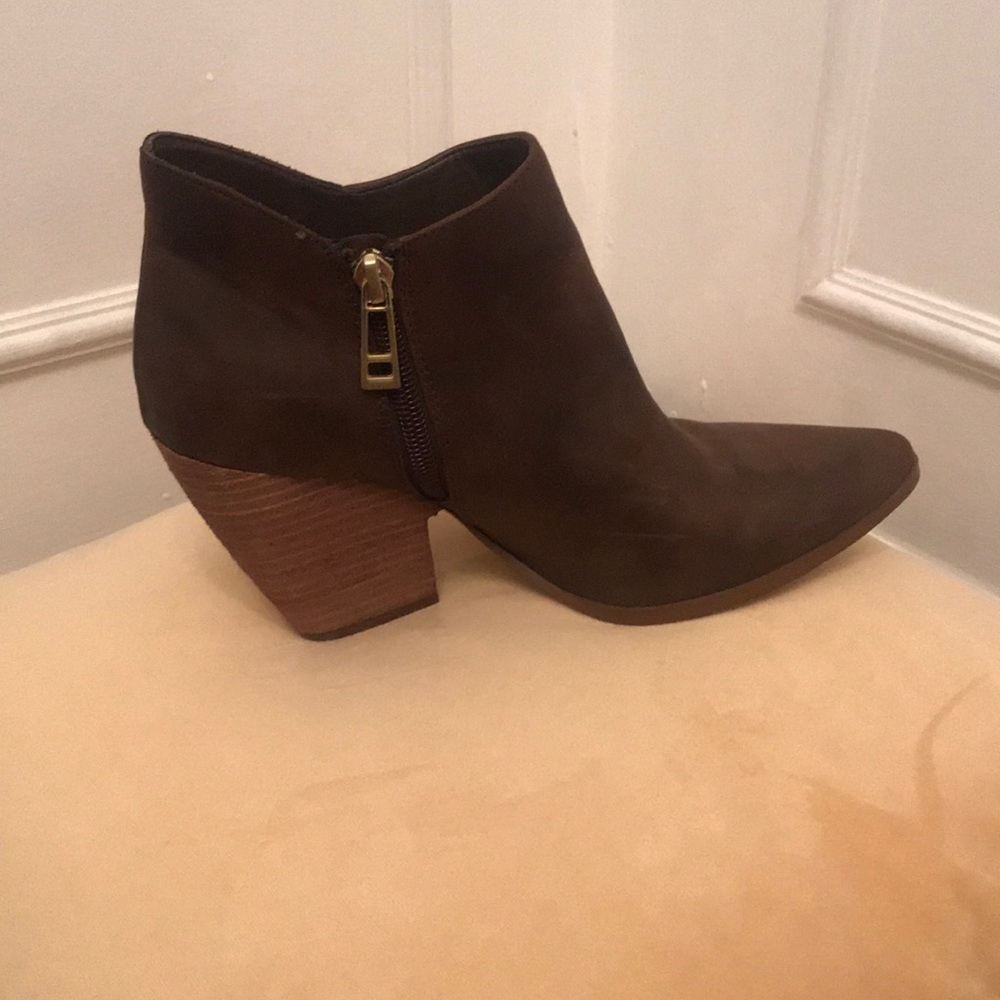 Brown booties by Charles David